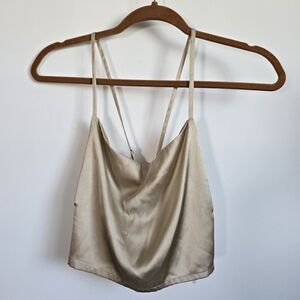 Champagne Satin Singlet